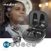 CUFFIA AURICOLARE NEDIS HPBT5060BK BLUETOOTH TEMPO MASSIMO DI RIPRODUZIONE DELLA BATTERIA: 5 ORE, CONTROLLO TOUCH, CUSTODIA DI RICARICA, MICROFONO INTEGRATO, SUPPORTO PER CONTROLLO VOCALE, CANCELLAZIONE DEL RUMORE, NERO